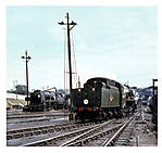 34104 & 34001 at Bournemouth Shed 1962