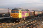 56 312 & 67 022 pass through Ribblehead Station.