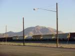 across the mojave desert.