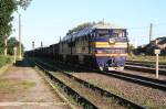 Freight train in Vaivara, Estonia