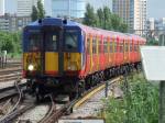 Class 455 No.5870 arriving at Clapham Junction with a Waterloo to Dorking s