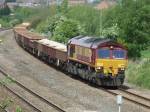 Class 66 passing Langley Mill