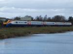 Class 222 Meridian passing Attenborough.