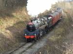 Standard class 4 No.73129 passing Golden Valley 24/12/08