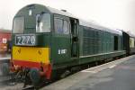 Class 20 # D 8137  @ Gloucester Warickshire Railway 05/04/2008