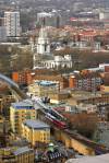 Eastbound DLR train leaving Westferry 18th Feb 2006