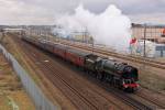 70013 Oliver Cromwell leaving Ashford for Folkestone