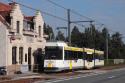 Westbound Kusttram Approaching Nieuwpoort
