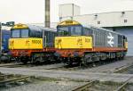 Class 58s at Toton during the Miners' Strike