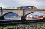 37416 crossing the old Ness Viaduct