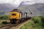 37425 at Banavie, Ben Nevis in the background