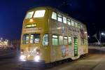 Blackpool balloon tram 711 at the Pleasure Beach