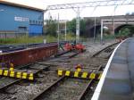 Altrincham - the odd end of line arrangement! - 22nd July 2009