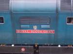 55022 nameplate at Penzance