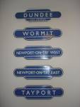 All the totems on the line from Dundee to Tayport