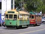 W class tram 1027 and W class tram 928