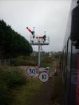 Approaching Castle Cary under new (!) semaphores