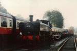 1638 with goods train at Tenterden