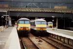 Class 90s at Euston