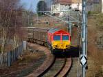 Class 66 152 @ Coatbridge Sunnyside Curve. 20.03.09.