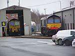 66520 & 66422 @ Leeds Midland Road