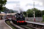 47324 Class 3f 0-6-0T departing Ramsbottom station 16.08.2008