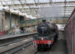 5690 Leander runs round it's coaches, Carlisle 26.08.2009
