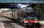 6201 Princess Elizabeth, Leyland Station, with headboard 22.08.2009