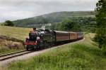 Class 2MT 41241 approching Oakworth on the KWVR re-opening special