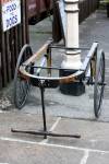 Hellifield station coffin trolley at Oakworth