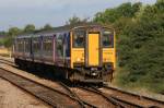 Multiple unit 150222, Bamber Bridge 19.08.2009