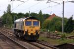 Railfreight Class 66 number 66508 at Leyland station 13.05.2009
