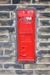 Victorian post box at Oakworth station KWVR