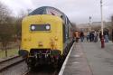 Royal Scots Grey Backs Onto Her Train Prior To Departure For Bury.