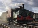 Andrew Barclay 0.4.0st No 1223 Shunts The Yard At Chasewater. 03 09 2009