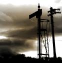 Signals At Blue Anchor Bay ,, Near Minehead Somerset