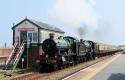 Gwr Pair Passing Abergele Signalbox.