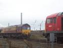 66167 Meets 60007 At Warrington Arpley, Uk.