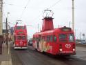 720 And 631, Pleasure Beach, Blackpool Tramway, Uk.