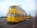 701 And 602, North Pier, Blackpool Tramway, Uk.