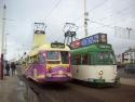 630 And 632, Pleasure Beach, Blackpool Tramway, Uk.