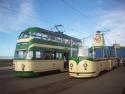 717 And 600, Pleasure Beach, Blackpool Tramway, Uk.