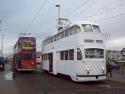 718 And 700, Pleasure Beach, Blackpool Tramway, Uk.