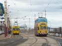 644 And 711, North Pier, Blackpool Tramway, Uk.