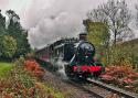 1501 Heading South Towards Arley Crossing The Shropshire / Worcestershire Border in heavy rain