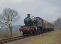 Ex Gwr Large Prairie Tank 5101 Class  5164 Heads North Towards Highley