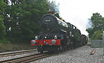 6024 with water wagon & supporrt coach heads fo Shrewsbury today