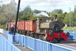 13/09/09 - John Howe & Demo freight on the swingbridge at the Ribble St