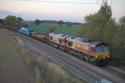 66057 And 66128 Through Willington Towards Tamworth