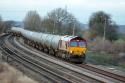 66138 Pulls Into Sidings At Wiggington